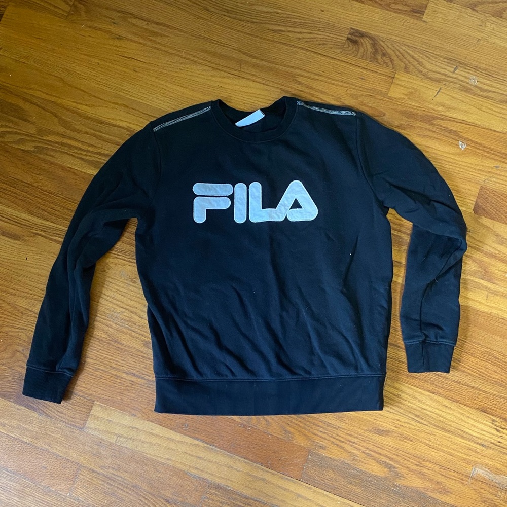 Fila Black Crew Neck Sweater